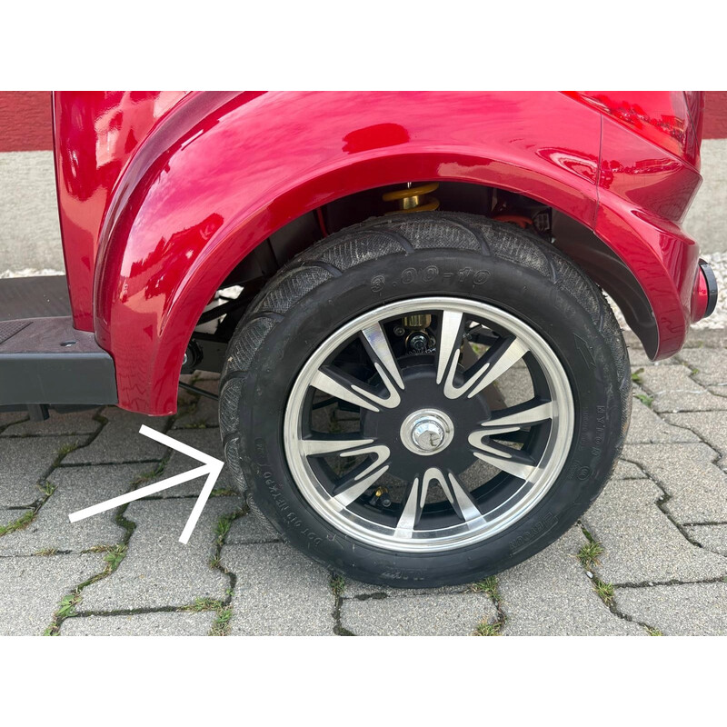 Scuter electric cu două locuri CHAMPION DUO pentru seniori și persoane invalide - motor puternic de 1000 W (Produs resigilat)
