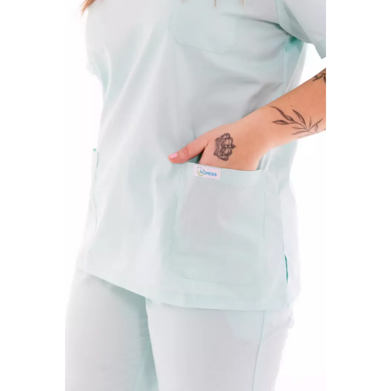 Bluză medicală damă Unidress Classic, mentă