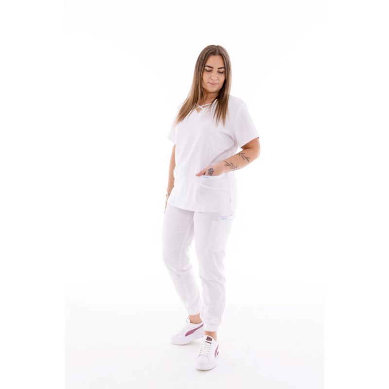 Bluză medicală damă Unidress Comfort, albă