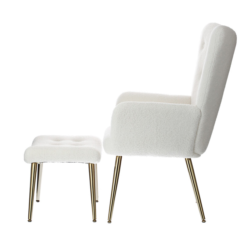 Fotoliu de relaxare cu taburet Gold Luxury