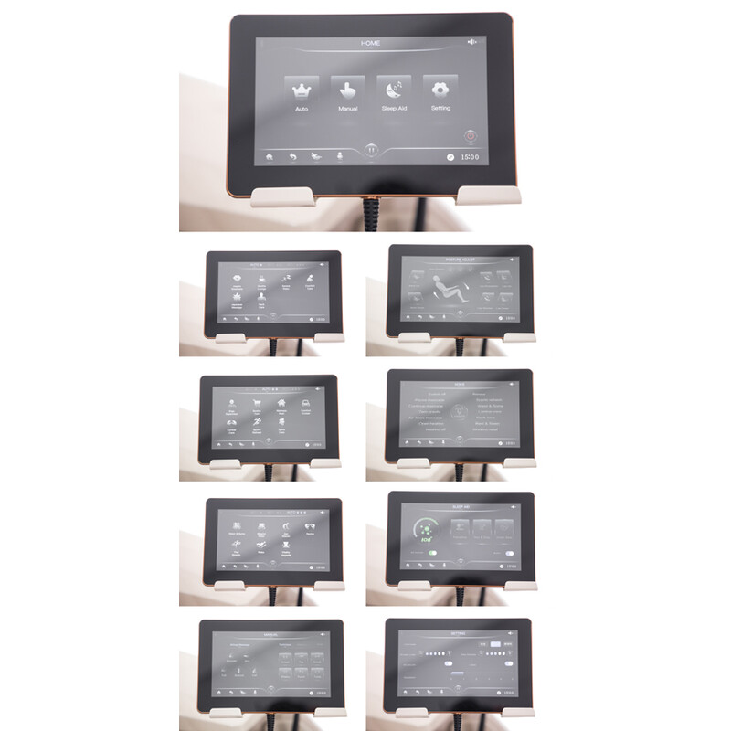 Fotoliu electric de masaj ProLux 4D MASSAGER cu ionizator de aer, alb