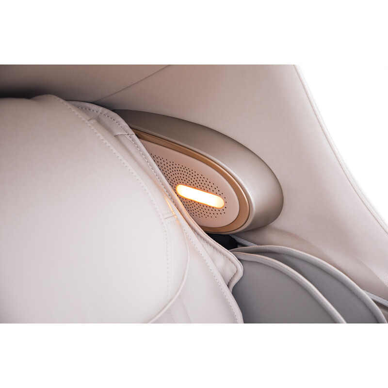 Fotoliu electric de masaj ProLux 4D MASSAGER cu ionizator de aer, alb