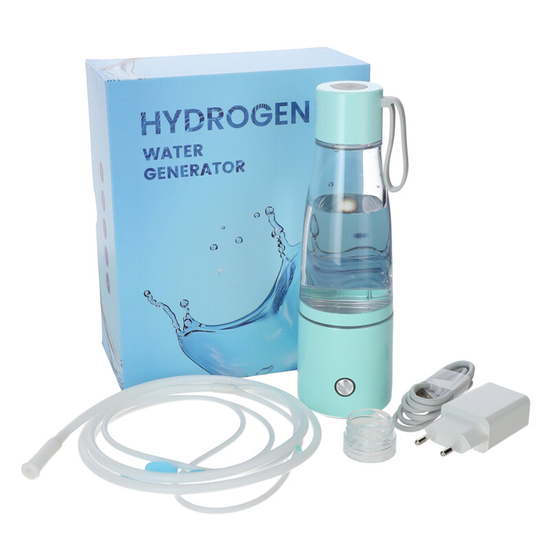 Sticlă pentru producerea apei cu hidrogen, turcoaz