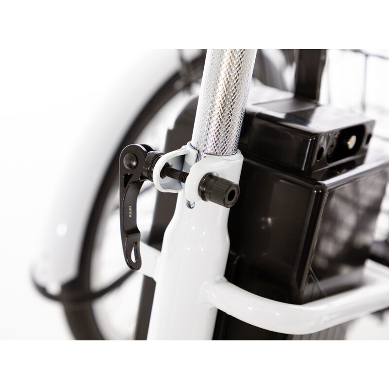 Bicicletă electrică cu trei roți Tornádo ZTECH, albă | UNIZDRAV