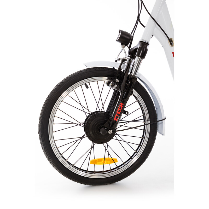 Bicicletă electrică cu trei roți Tornádo ZTECH, albă | UNIZDRAV