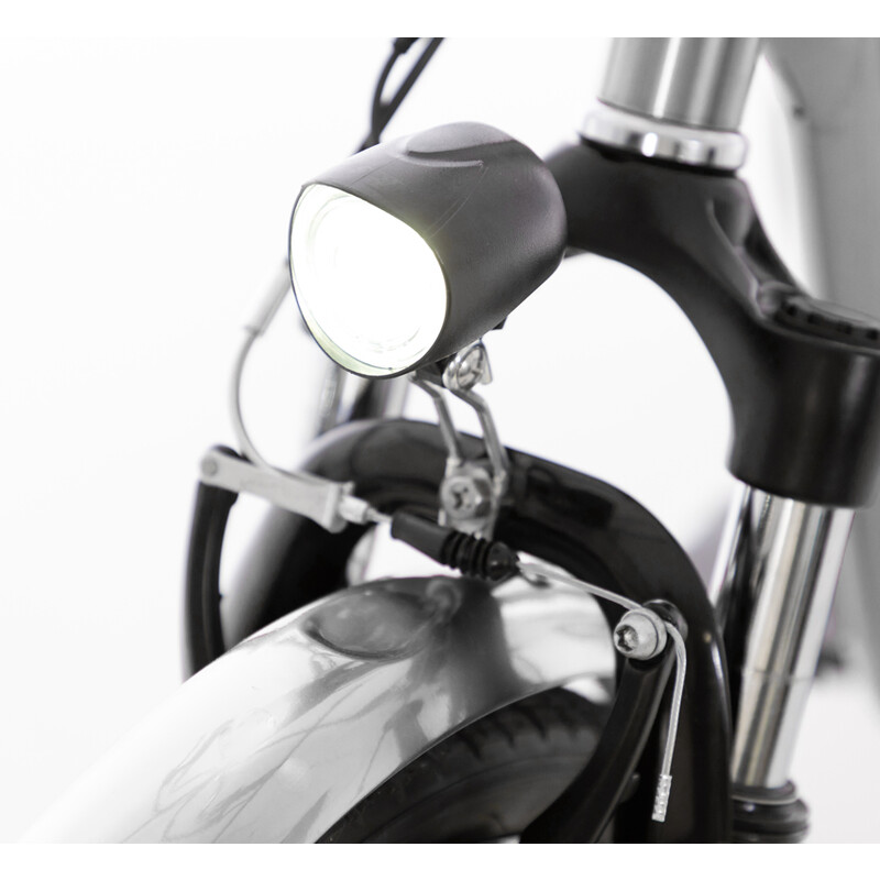 Tricicletă electrică Tornado ZTECH, argintie