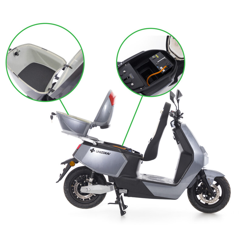 Scuter electric UNIZDRAV e-City cu o autonomie de 60 km