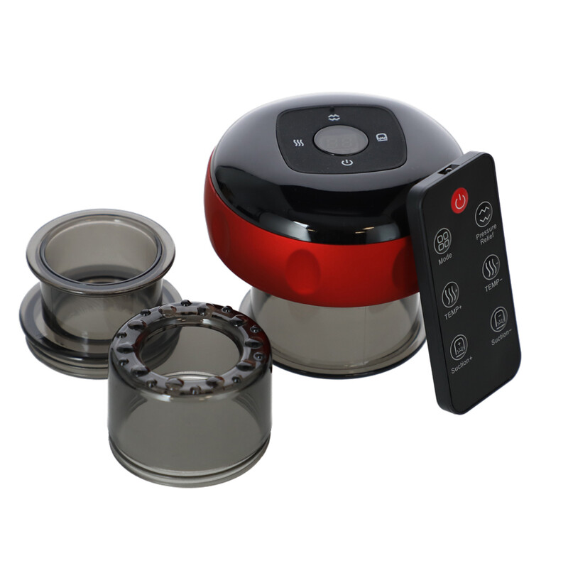 Aparat automat pentru terapie cu ventuze, încălzire și telecomandă