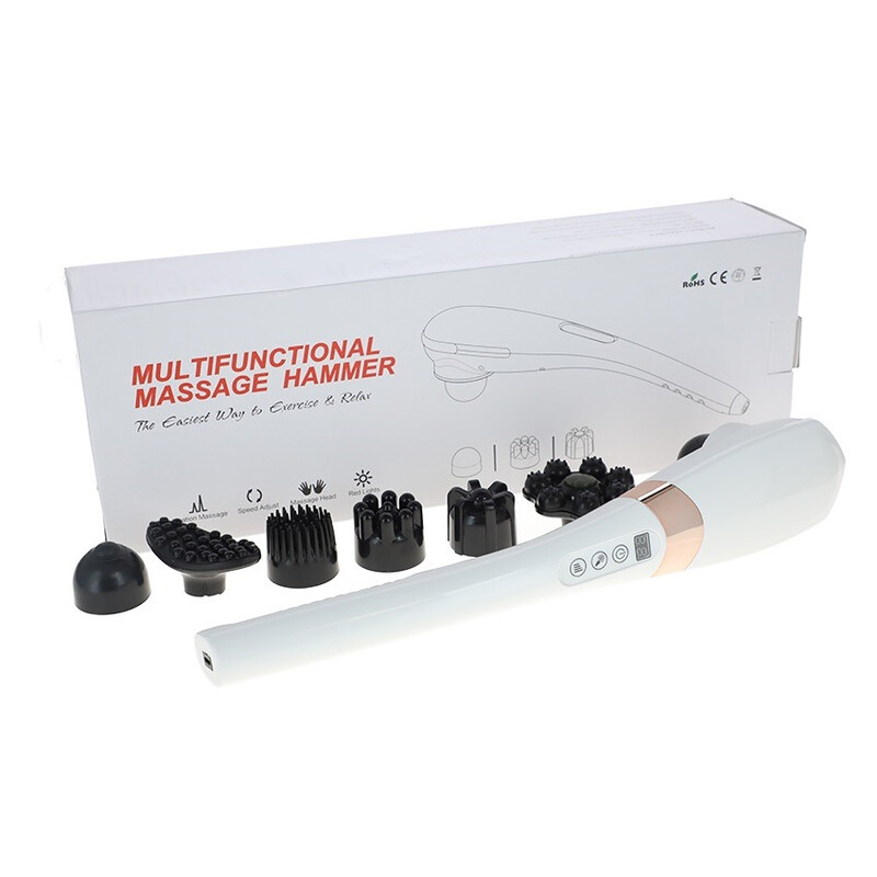 Pistol de masaj cu mâner extins