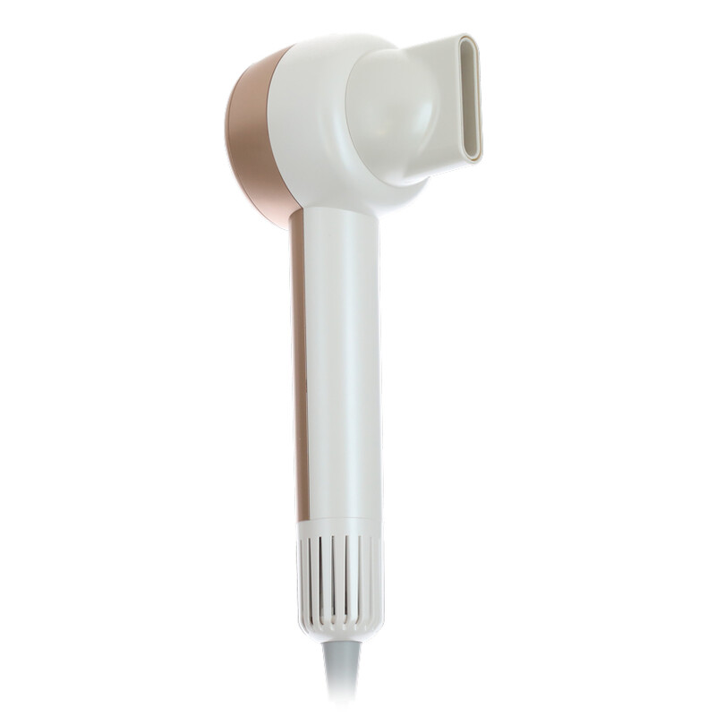 Uscător de păr cu ionizator de aer, alb-auriu