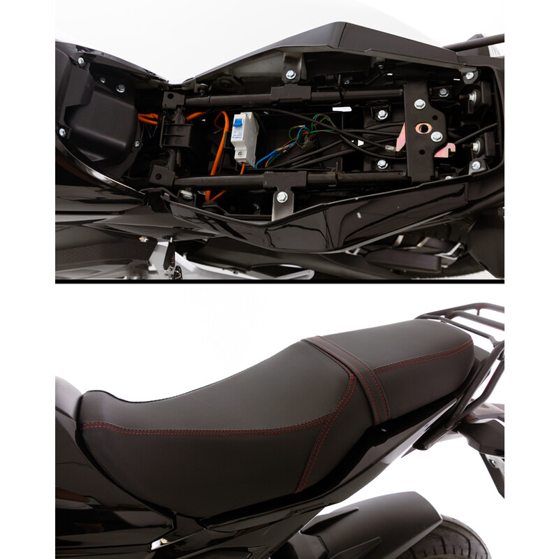 Motocicletă electrică e-Flex, neagră