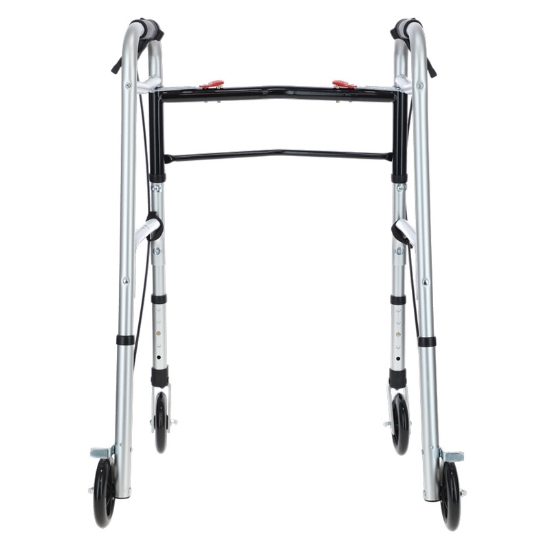 Cadru de mers pliabil cu roți