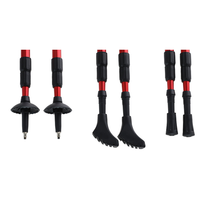 Bețe de trekking, roșii