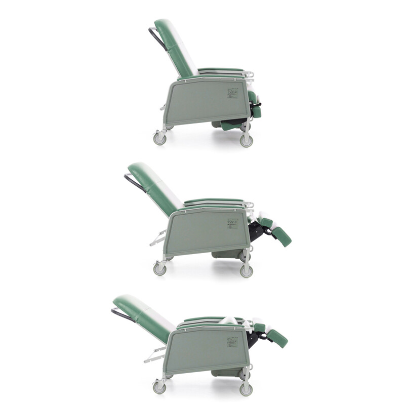Scaun cardiac pentru seniori, verde