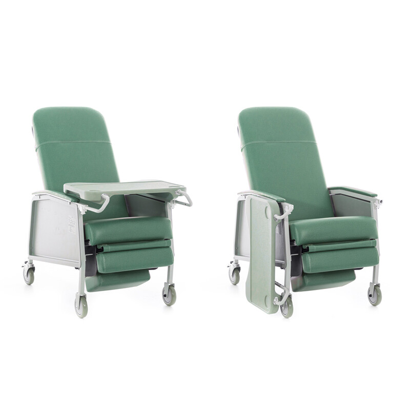 Scaun cardiac pentru seniori, verde