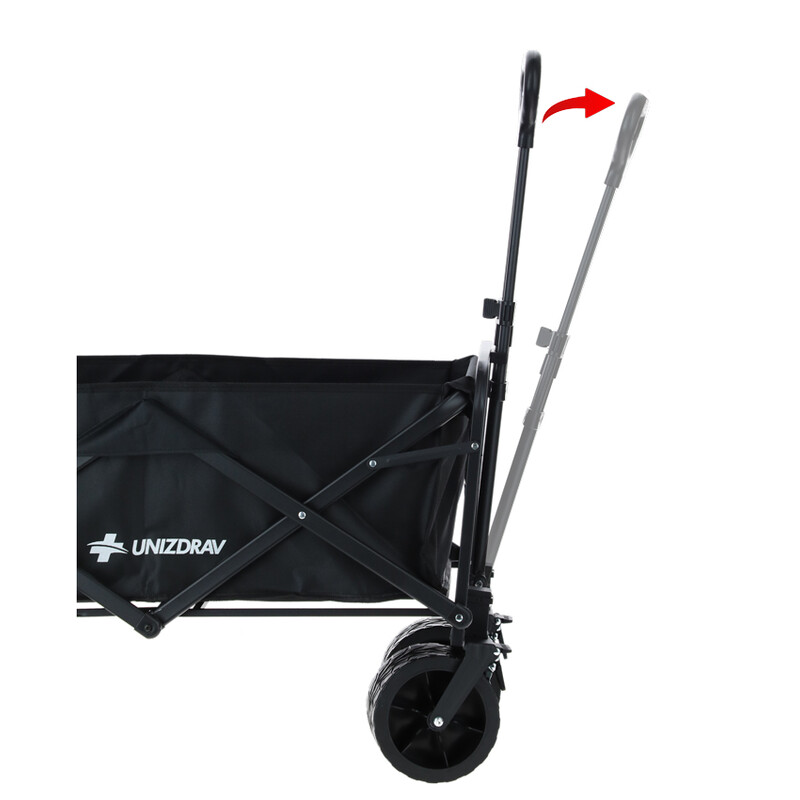 Carucior de transport pliabil UNIZDRAV  cu o capacitate de încărcare suplimentară de până la 150 kg - ARTICOL EXPUS