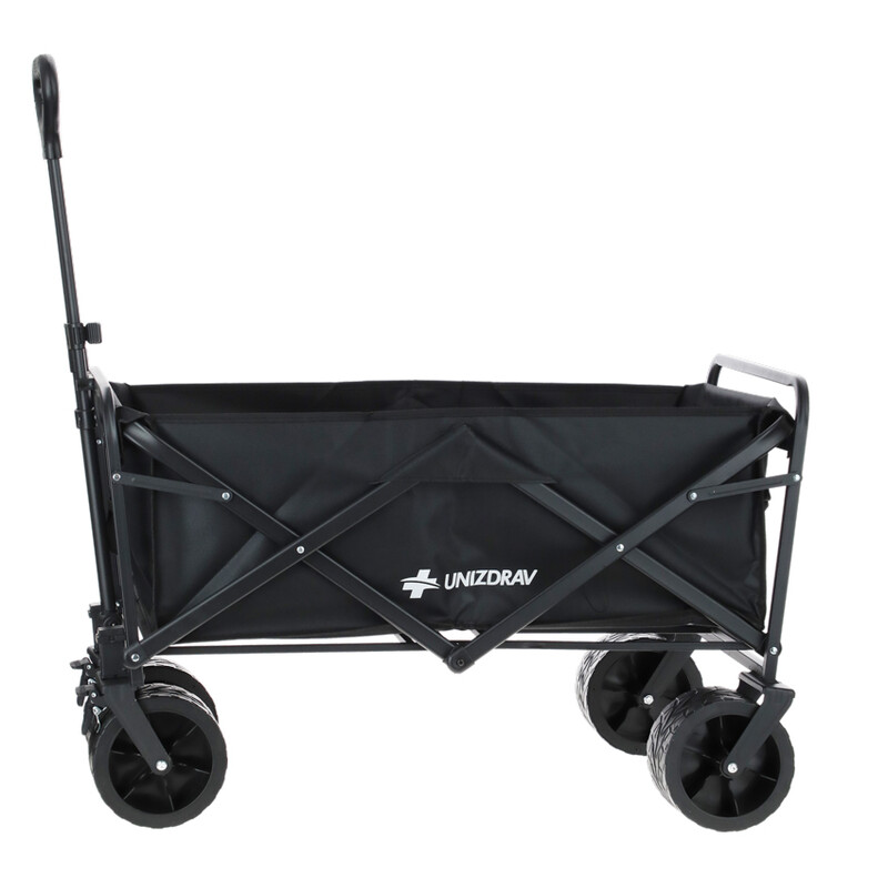 Carucior de transport pliabil UNIZDRAV  cu o capacitate de încărcare suplimentară de până la 150 kg - ARTICOL EXPUS