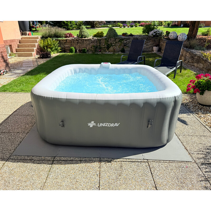 Jacuzzi cu hidromasaj gonflabil UNIZDRAV pentru 4 persoane