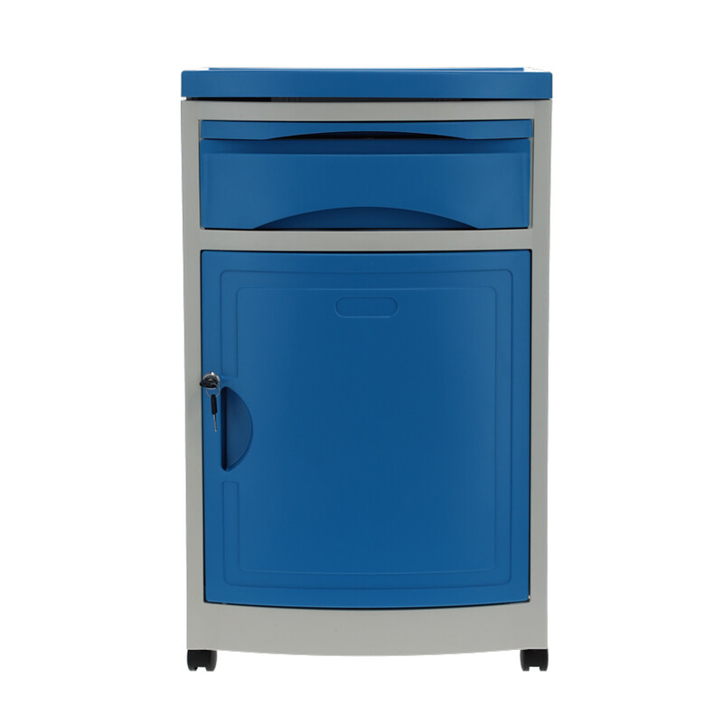 Noptieră MEDIK din plastic, albastră - LATERAL JOS CRĂPAT