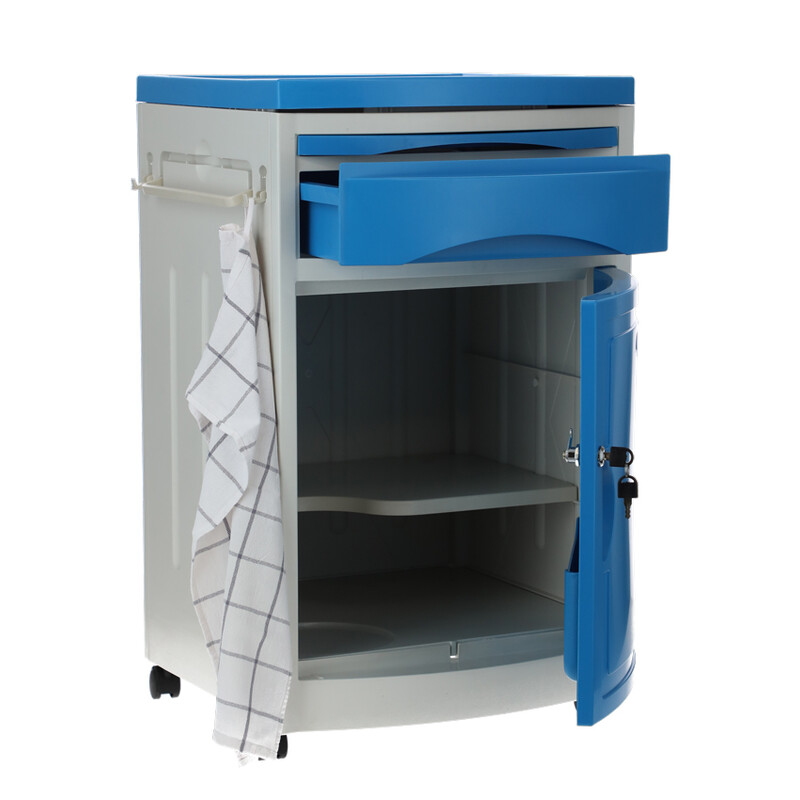 Noptieră MEDIK din plastic, albastră (Piesă folosită)