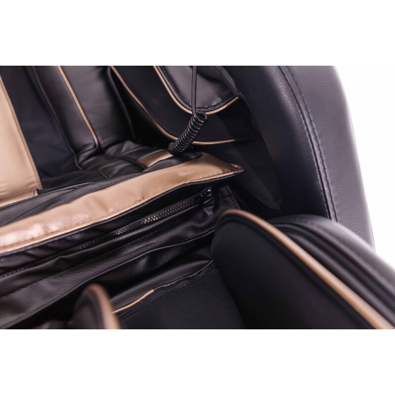 Scaun de masaj electric LUX 4D MASSAGER, negru și auriu (Produs resigilat)
