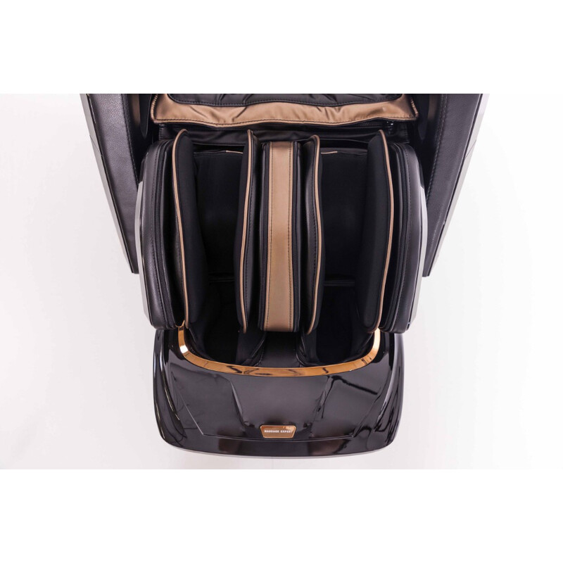 Scaun de masaj electric LUX 4D MASSAGER, negru și auriu (Produs folosit)