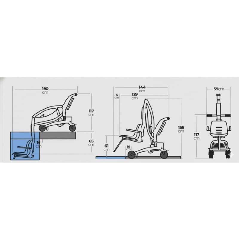 Lift mobil pentru piscină Nart Shark