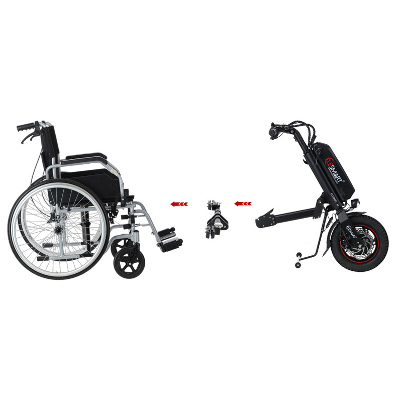 Propulsor electric auxiliar pentru scaun cu rotile Elesmart A6 - ZGÂRIAT ȘI ÎNDOIT