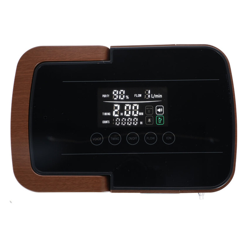 Concentrator de oxigen cu ieșire vocală UNIZDRAV, 7 l/min, imitație de lemn (Produs resigilat)