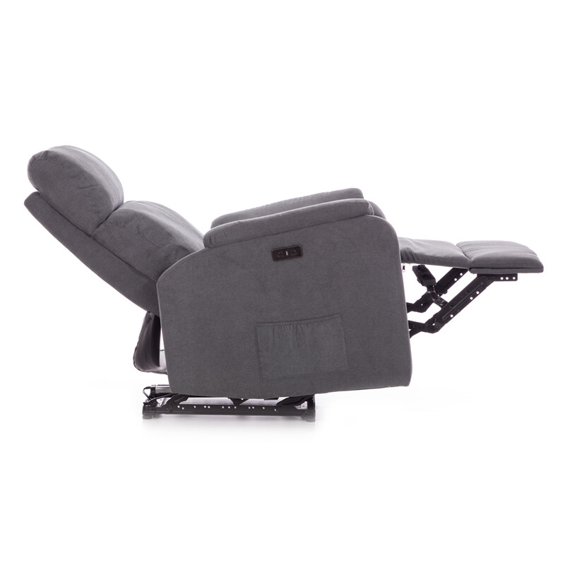 Fotoliu de relaxare COMFORT, material antracit FĂRĂ FUNCȚII, FĂRĂ ÎNCĂLZIRE ȘI MASAJ