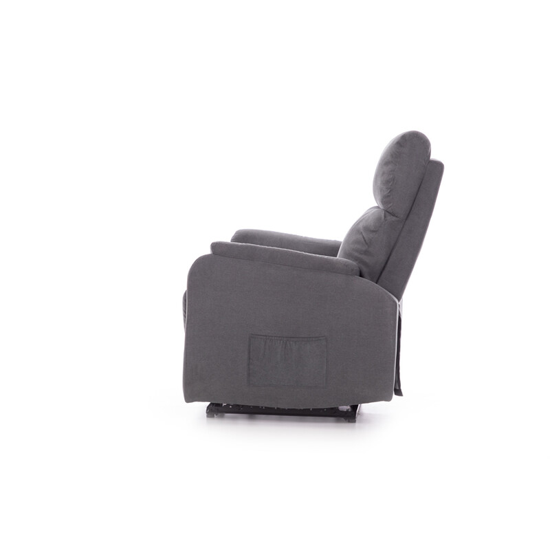 Fotoliu de relaxare COMFORT, material antracit FĂRĂ FUNCȚII, FĂRĂ ÎNCĂLZIRE ȘI MASAJ