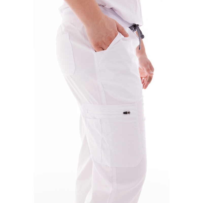 Pantaloni medicali Unidress Premium Soft, albi