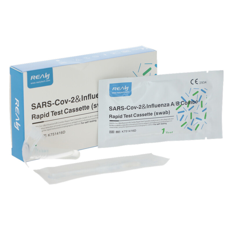 Test rapid combinat SARS-CoV-2 și gripă A/B, 1 buc.