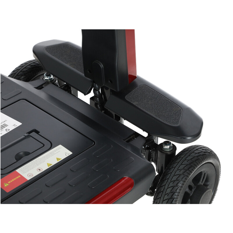 Scaun cu rotile pliabil COMPACT pentru seniori cu baterie litiu