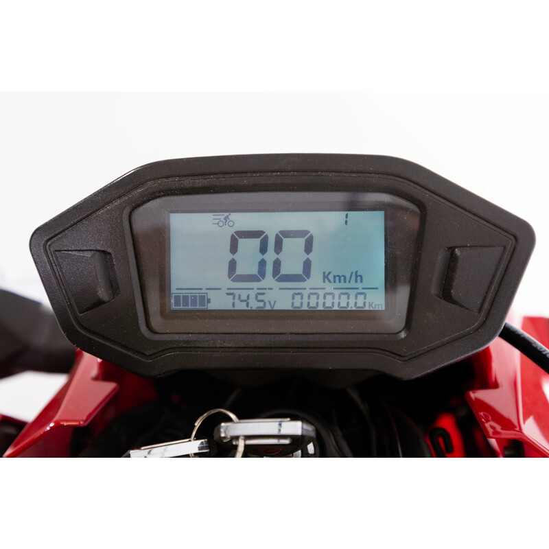 Motocicletă electrică e-Flex, roșie (Piesă expusă)