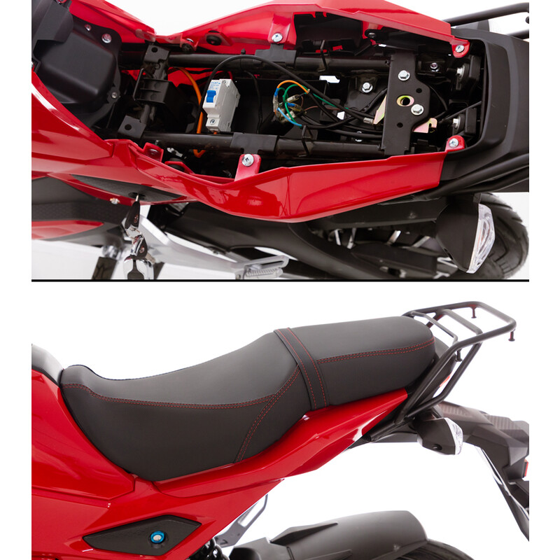 Motocicletă electrică e-Flex, roșie (Piesă expusă)