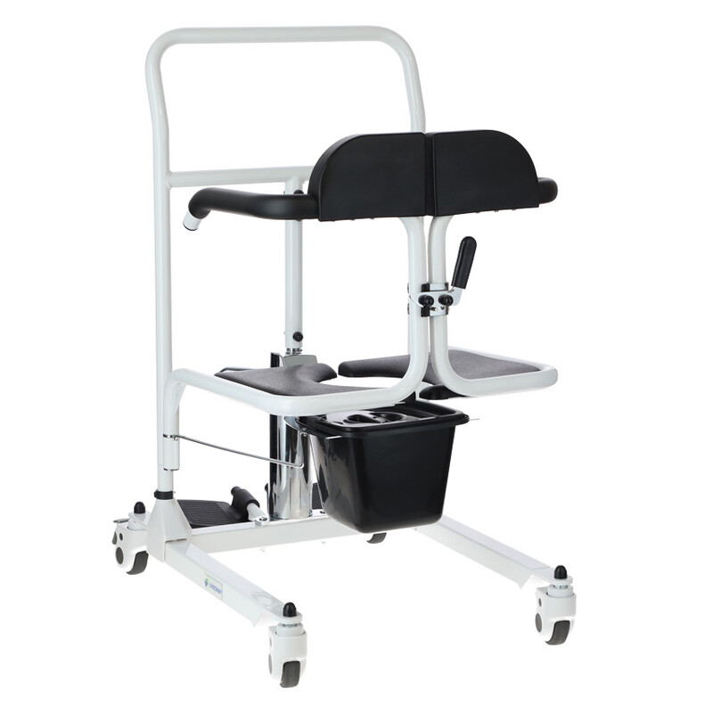 Scaun de transfer hidraulic cu găleată pentru toaletă UNIZDRAV (Produs expus)