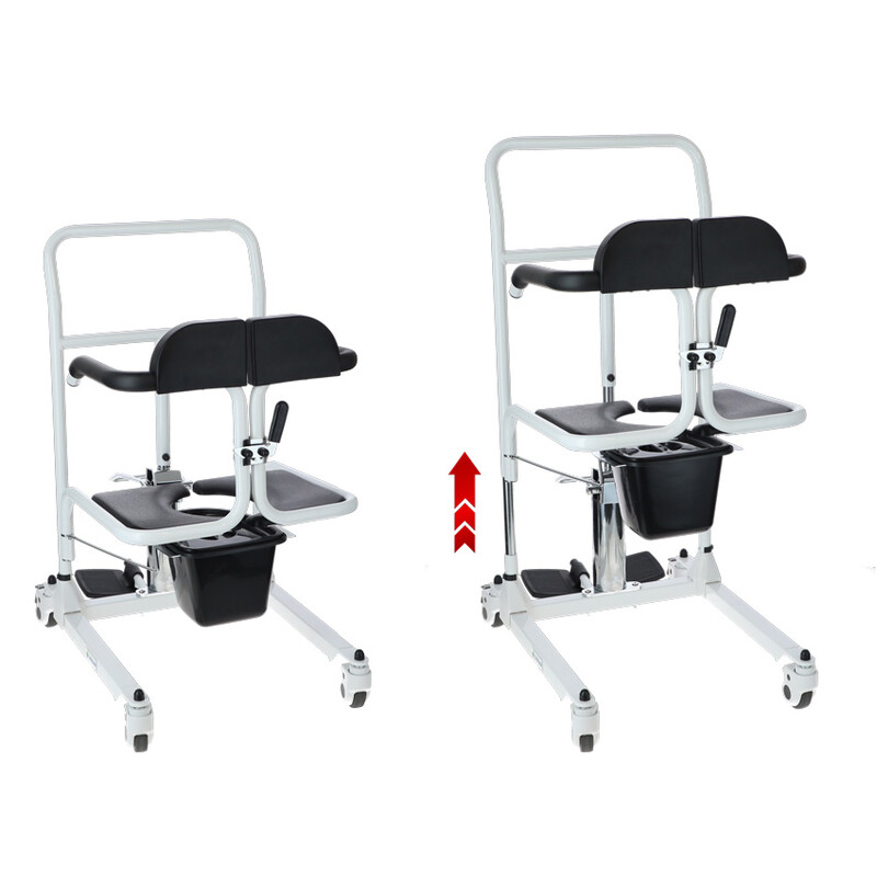 Scaun de transfer hidraulic cu găleată pentru toaletă UNIZDRAV (Produs expus)