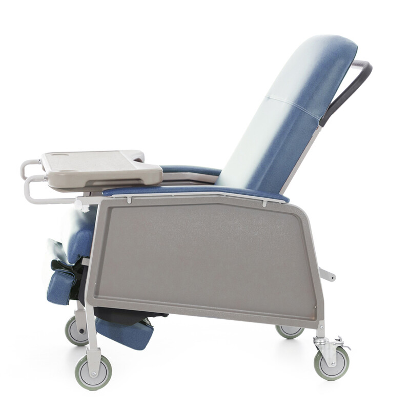 Scaun cardiac pentru seniori, albastru