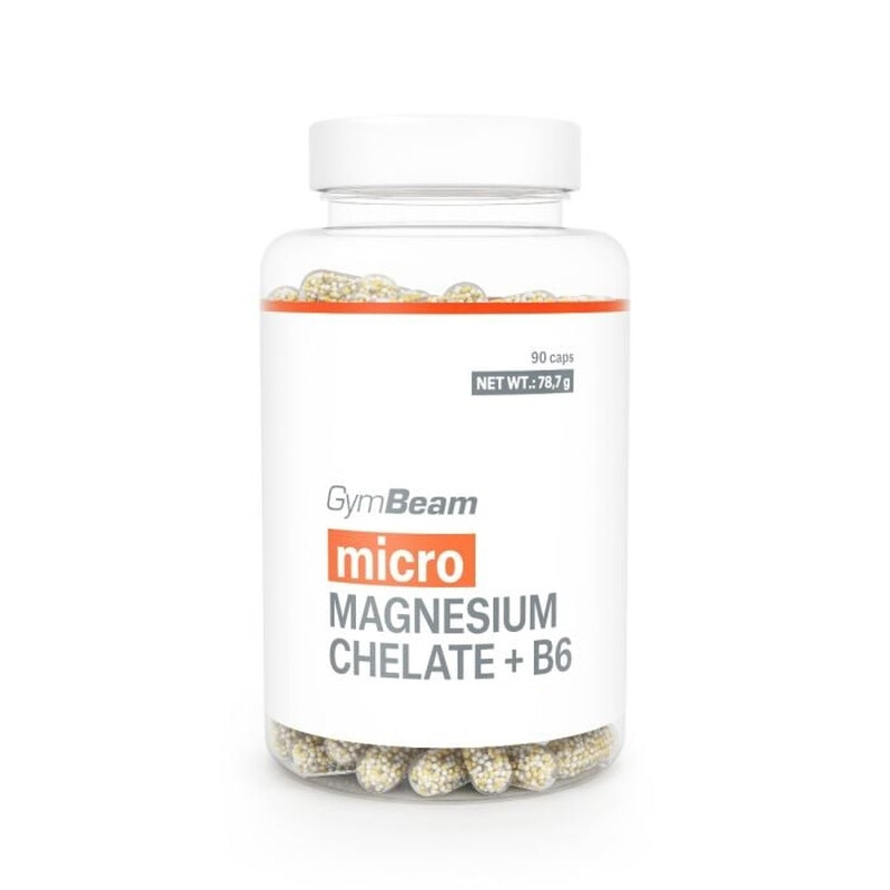 Micro Chelat de Magneziu + B6 GymBeam, 90 capsule