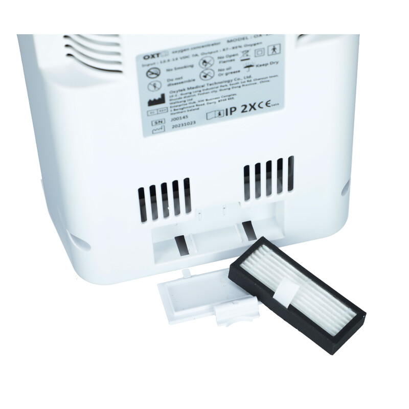 Concentrator de oxigen portabil Venus 6 cu baterie externă și canulă nazală