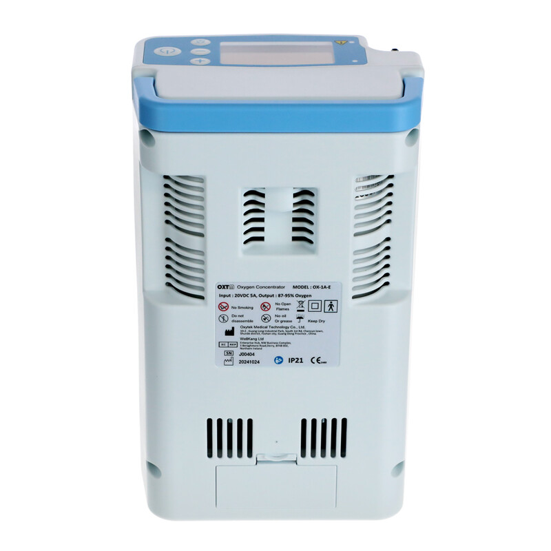 Concentrator de oxigen portabil Venus 6 cu baterie externă și canulă nazală