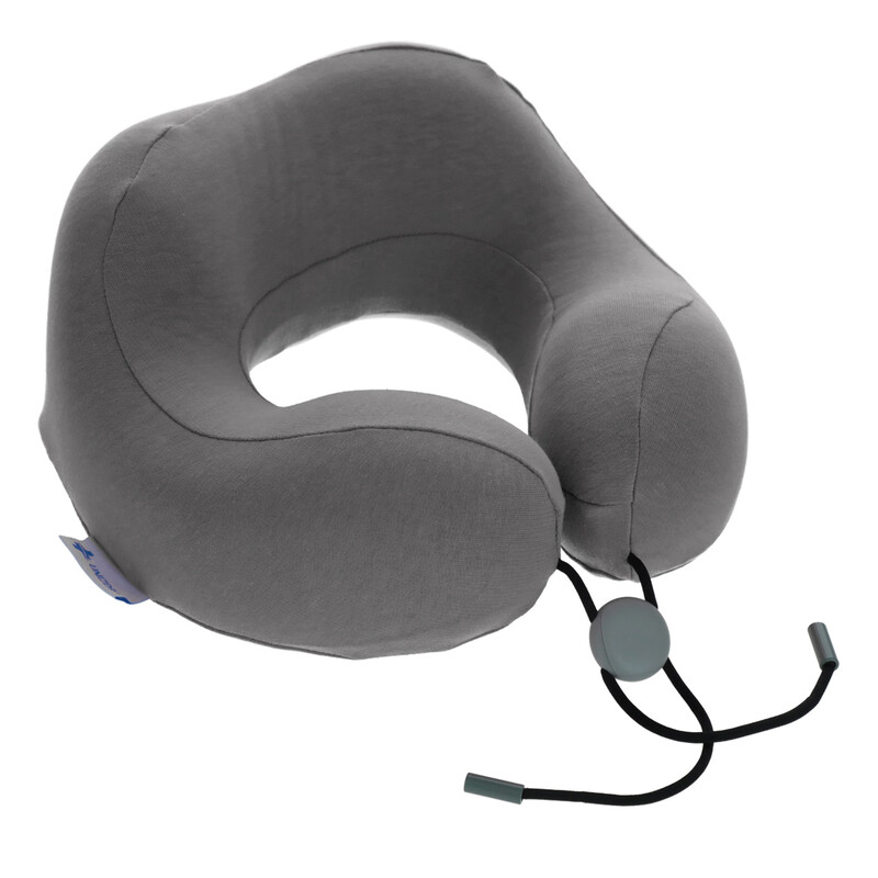 Pernă ergonomică de călătorie din spumă cu memorie, antracit
