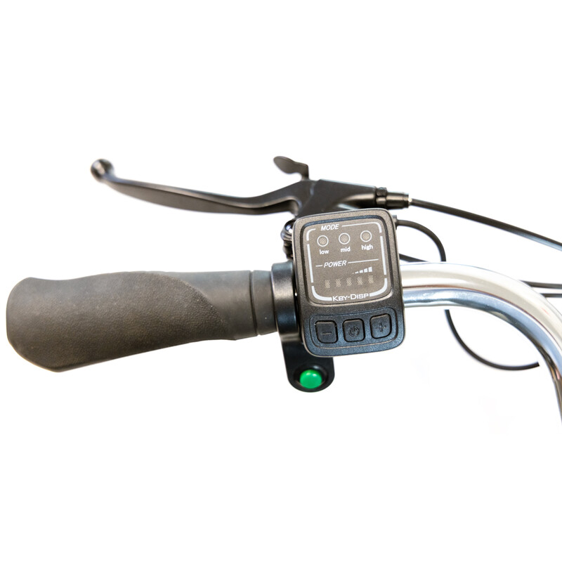 Tricicletă electrică cu trei roți Tornado ZTECH, argintie