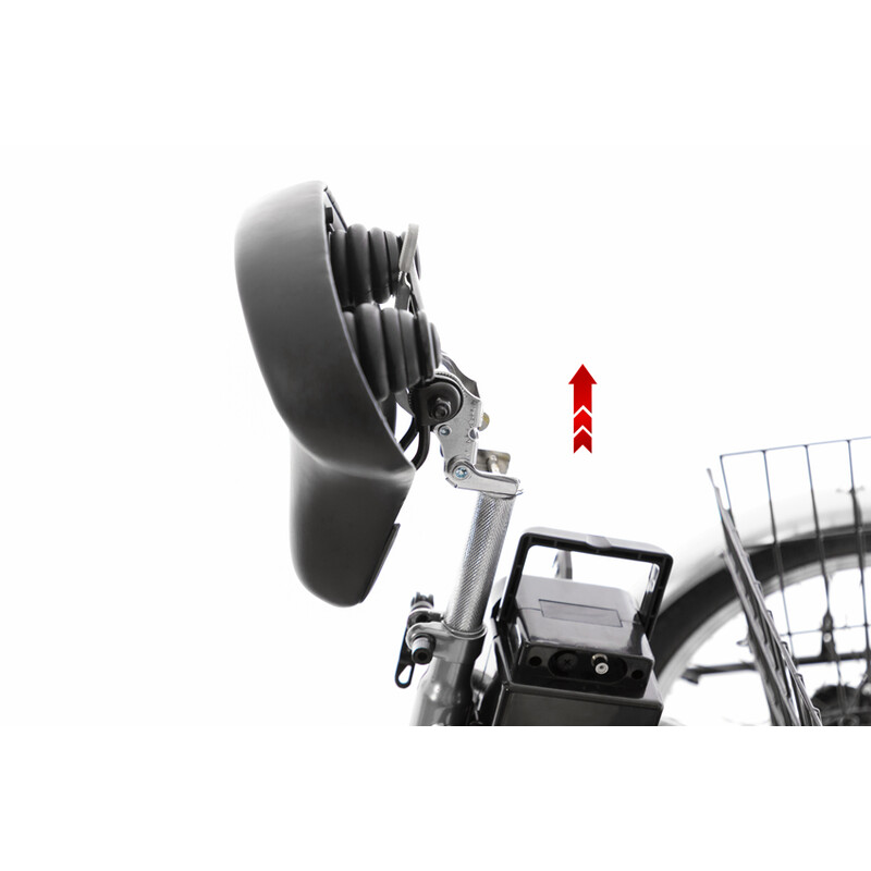 Tricicletă electrică cu trei roți Tornado ZTECH, argintie