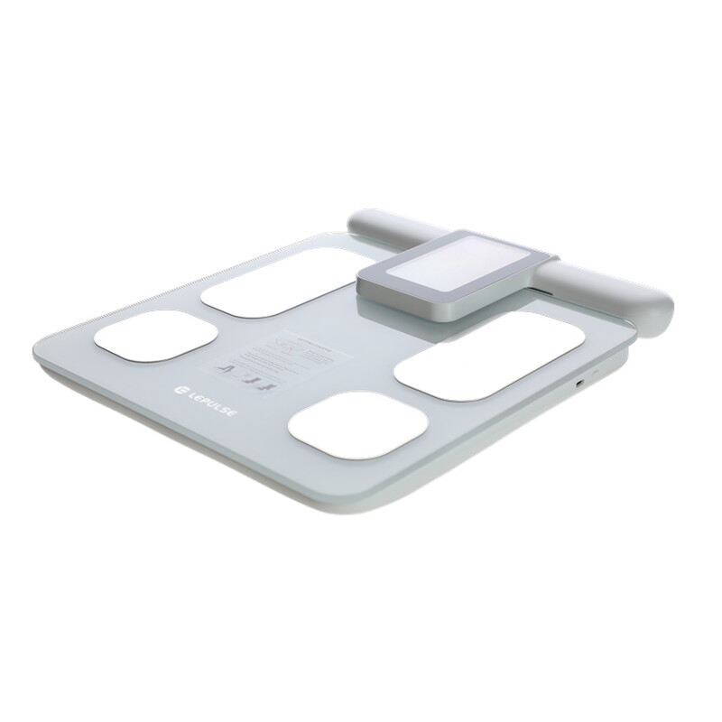 Cântar profesional SMART cu funcție de analiză corporal și afisaj LED pe mâner + aplicație mobilă și Bluetooth (Produs folosit)