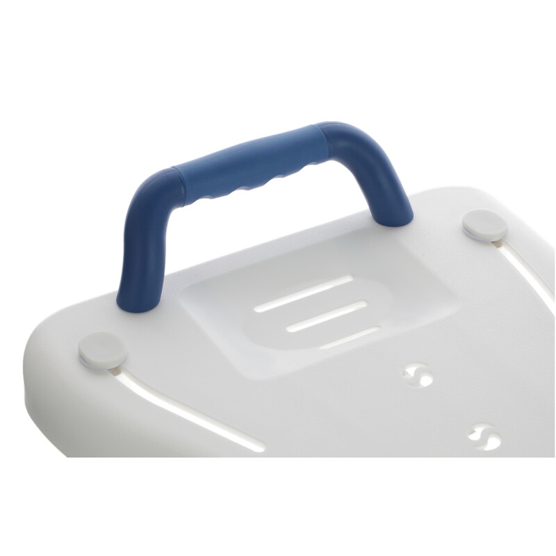 Scaun de baie cu disc pivotant și mâner