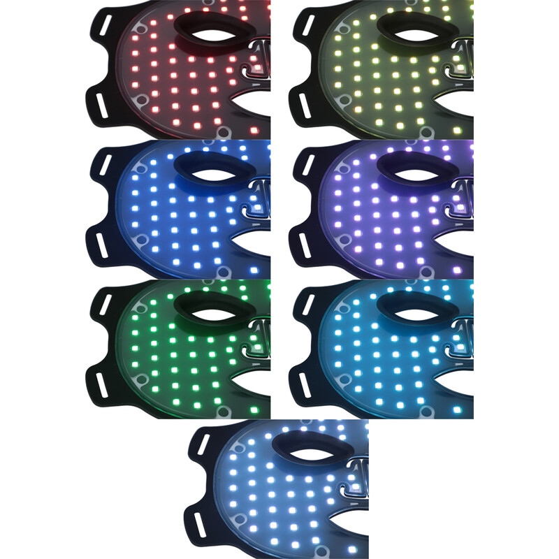 Mască de terapie cu lumină LED UNIZDRAV Luxury, neagră