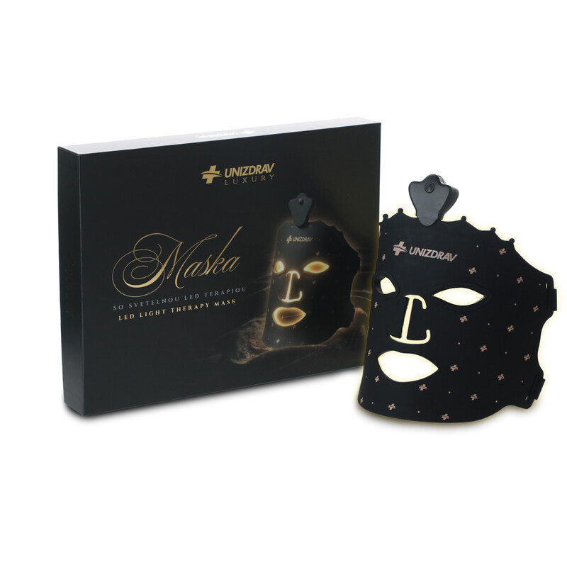 Mască de terapie cu lumină LED UNIZDRAV Luxury, neagră
