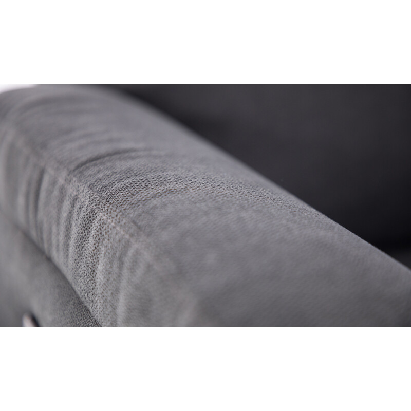 Fotoliu relaxant COMFORT cu funcție de masaj și încălzire, material textil antracit (Piesă folosită)